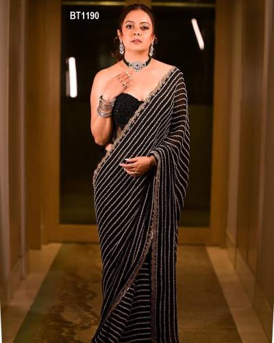 D.NO. BT1190 BY BT GEORGETTE SAREE MANUFACTURER IN INDIA